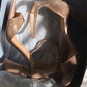 Gorgeous Antonio Melani rose gold shoes.